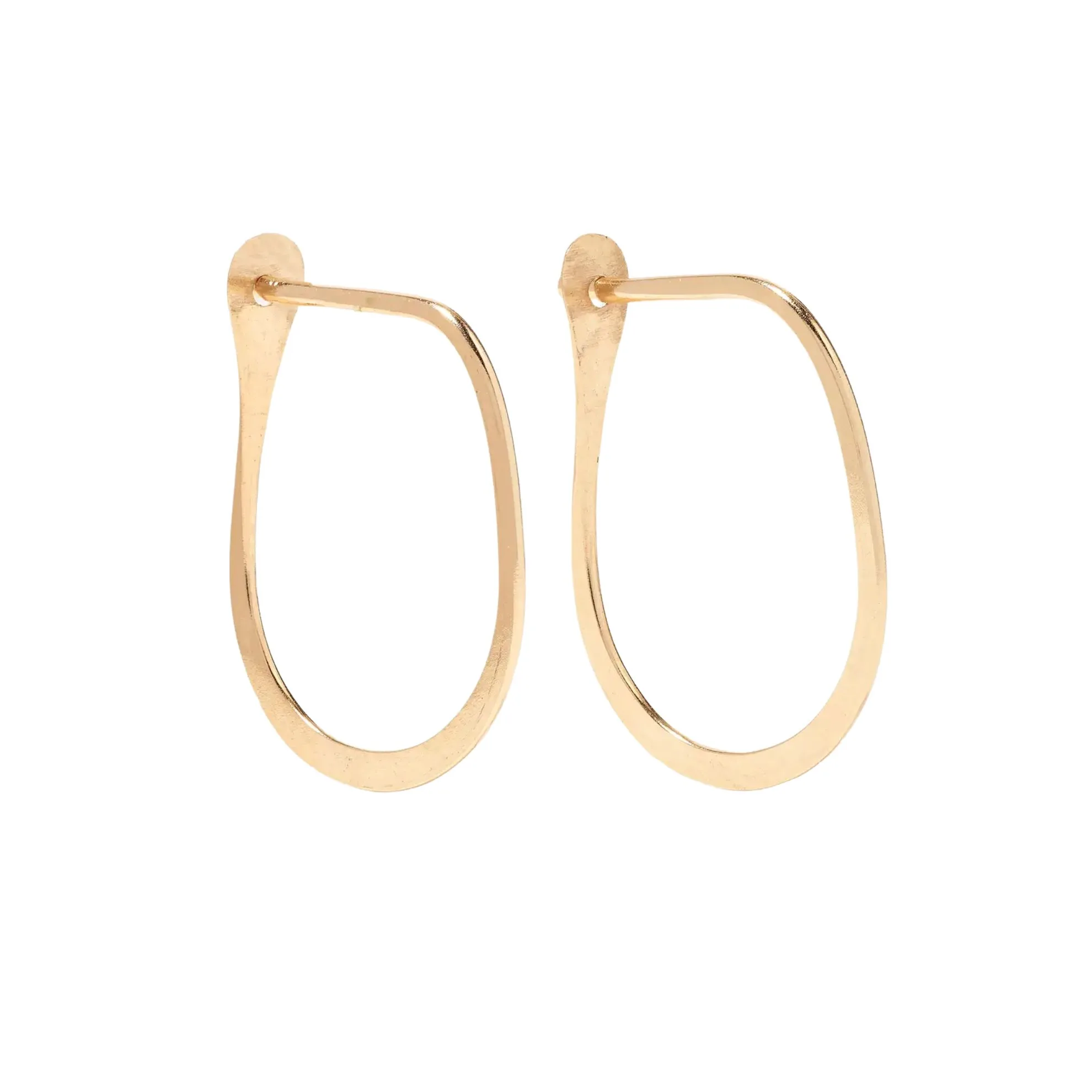 Gold hoop earrings