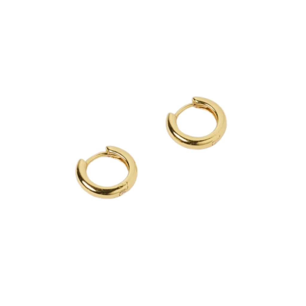 Gold huggie earrings