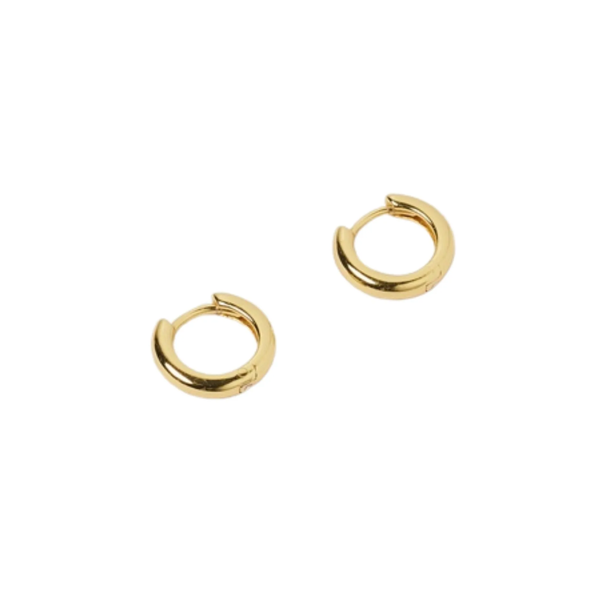 Gold huggie earrings