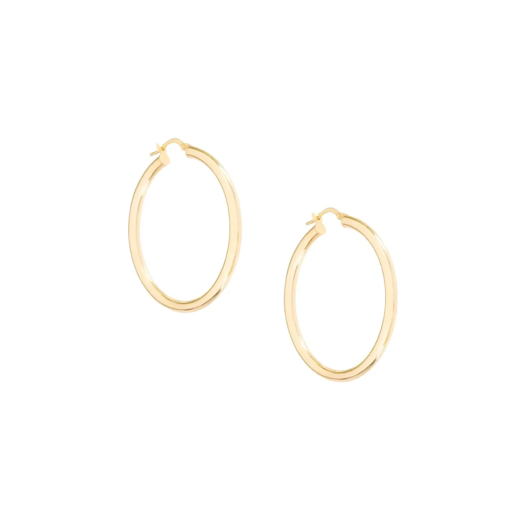 Oversized Gold Hoop Earring