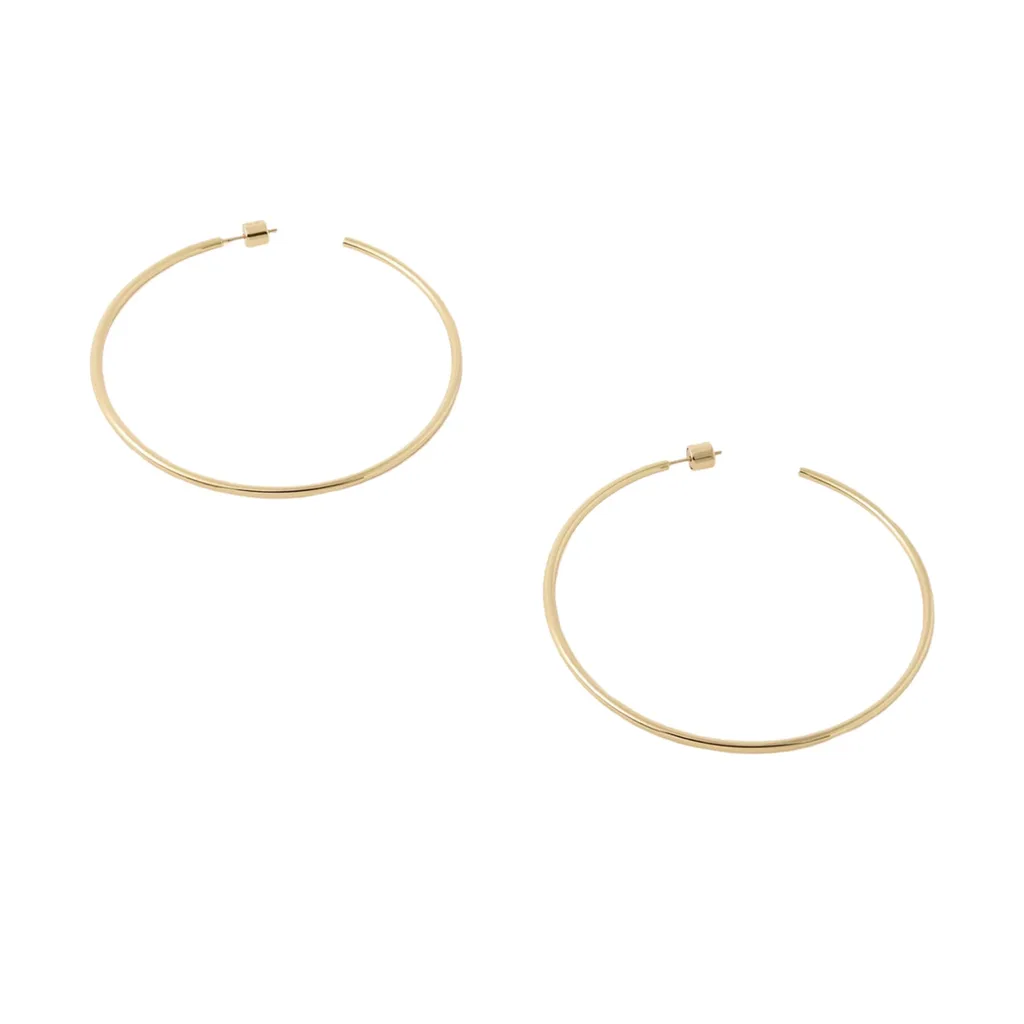 Oversized Gold Hoop Earring