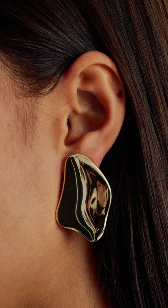 statement gold earring