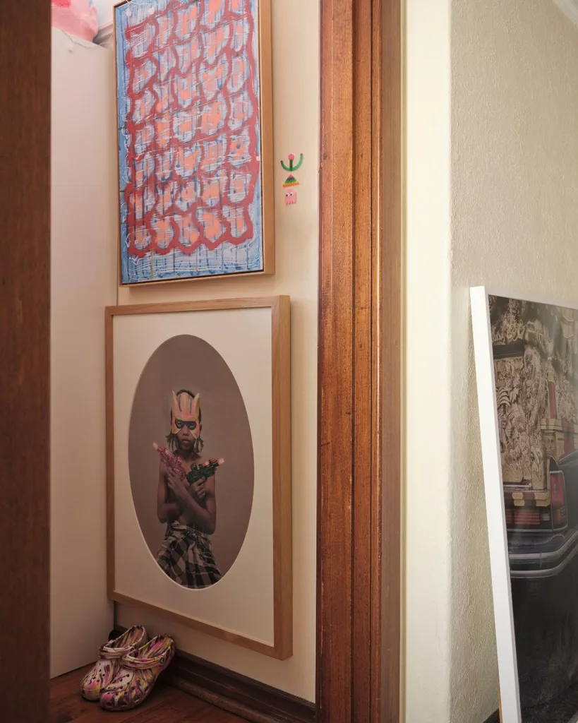 Miranda Skoczek artist home bookshelves (1)