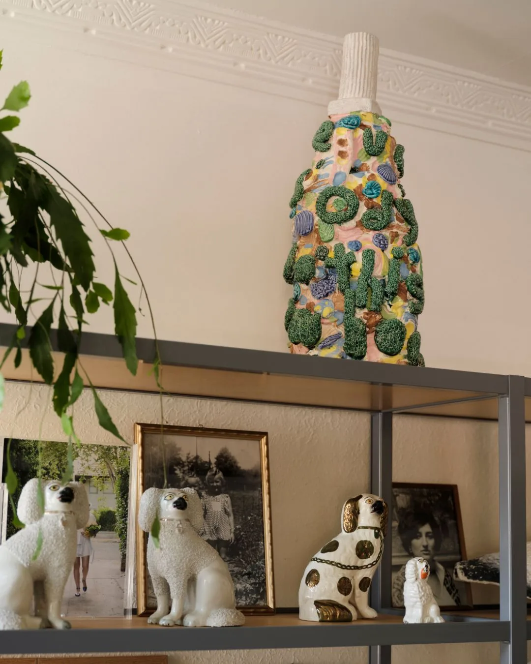 Miranda Skoczek artist home bookshelves