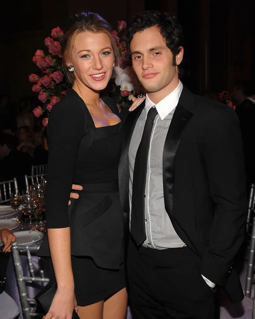 penn badgley and blake lively during their relationship