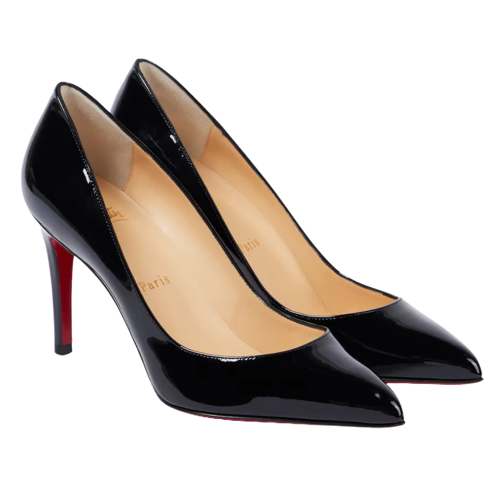 Christian Louboutin Pigalle 85 Patent-Leather Courts