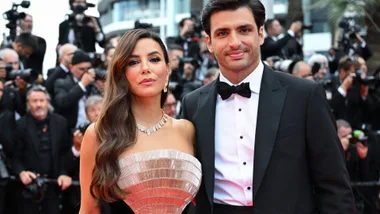 Carlos Sainz Eva Longoria Cannes 2025 red carpet
