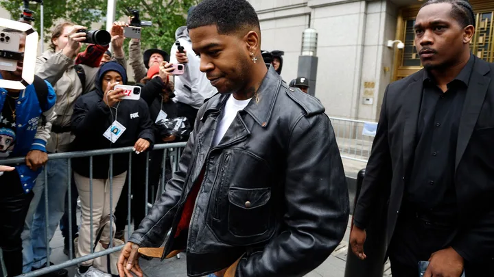 Kid Cudi departs the Manhattan Federal Court during the Sean "Diddy" Combs' trial.