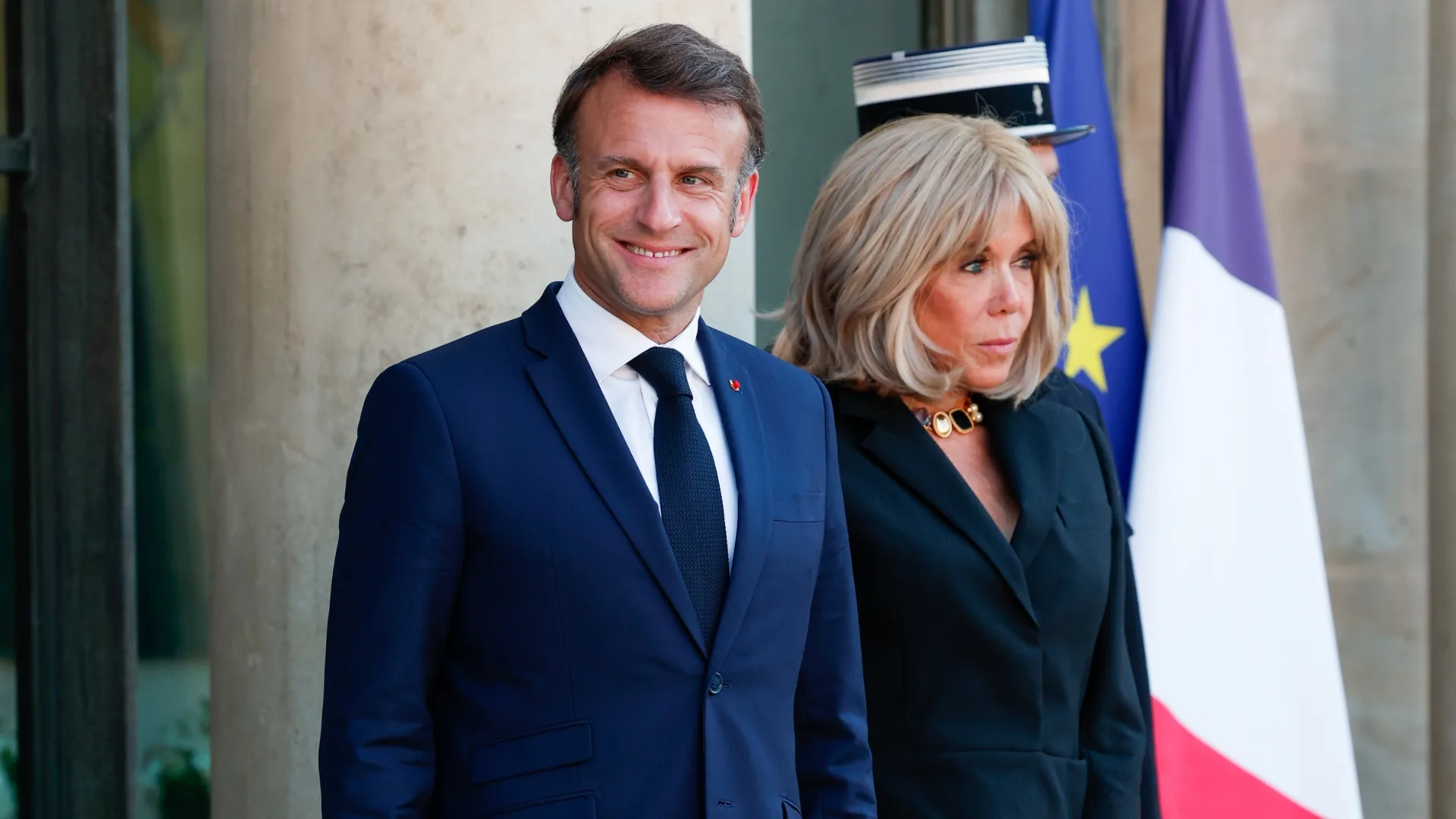 French President Emmanuel Macron and his wife, Brigitte 