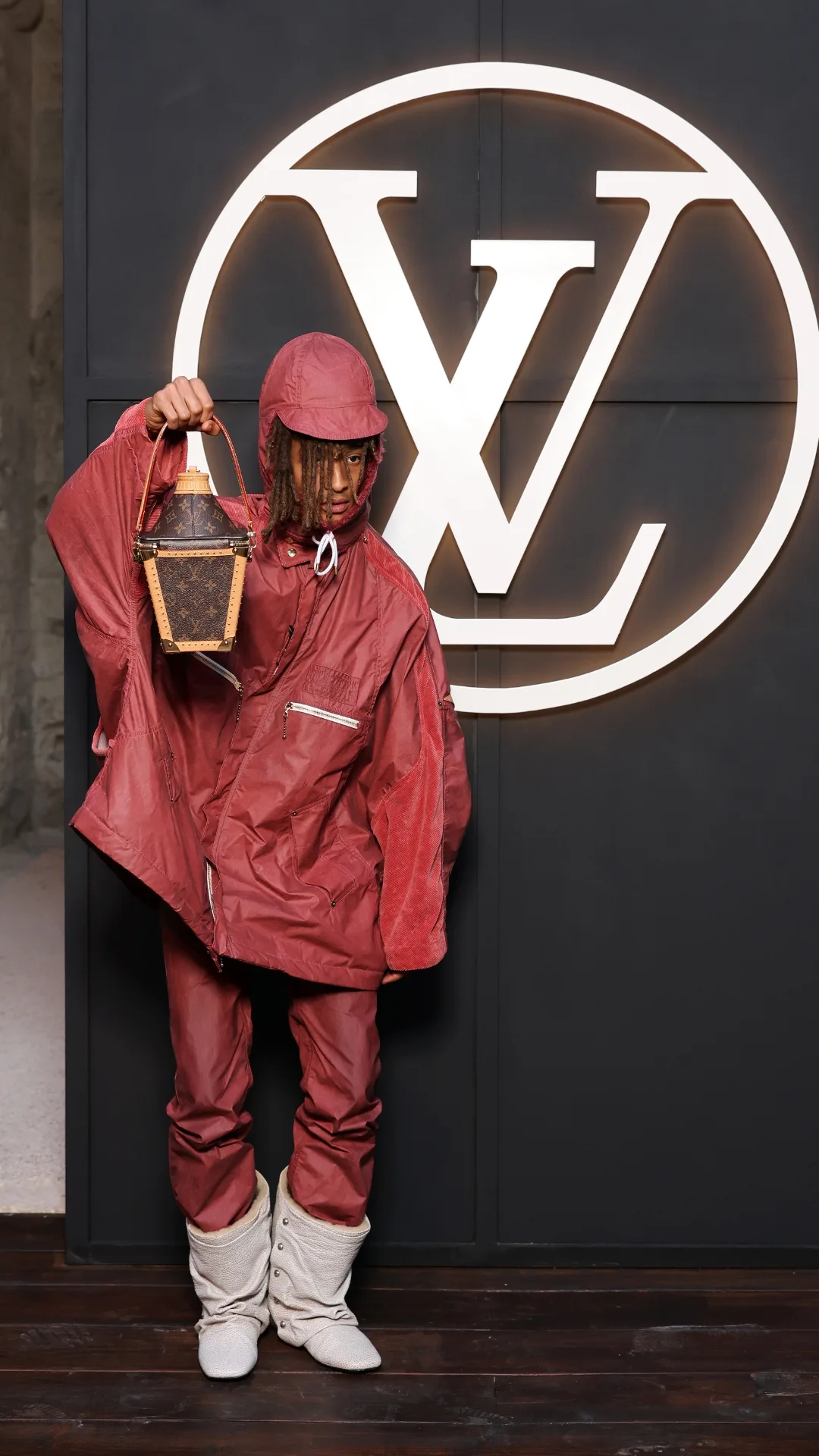 Jaden Smith attends the Louis Vuitton Cruise Fashion Show at Cité des Papes