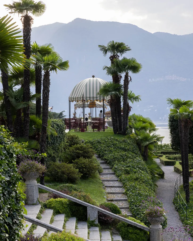The poolhouse at luxury hotel Passalacqua