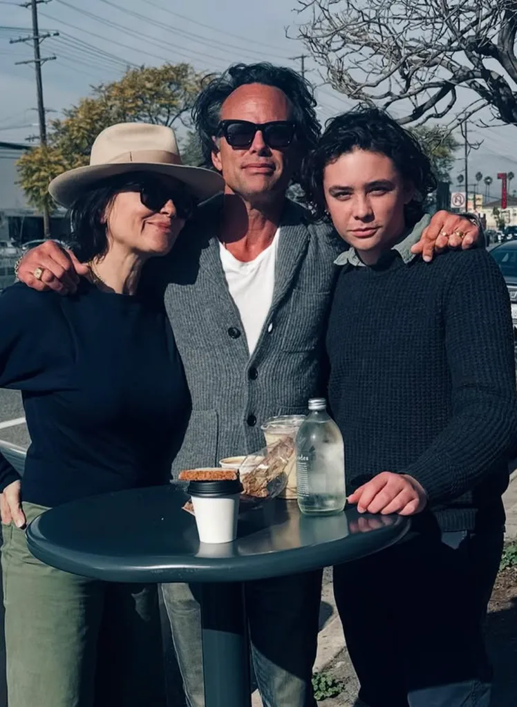 Walton Goggins and wife Nadia Conners with their son. Image: @waltongogginsbonafid
