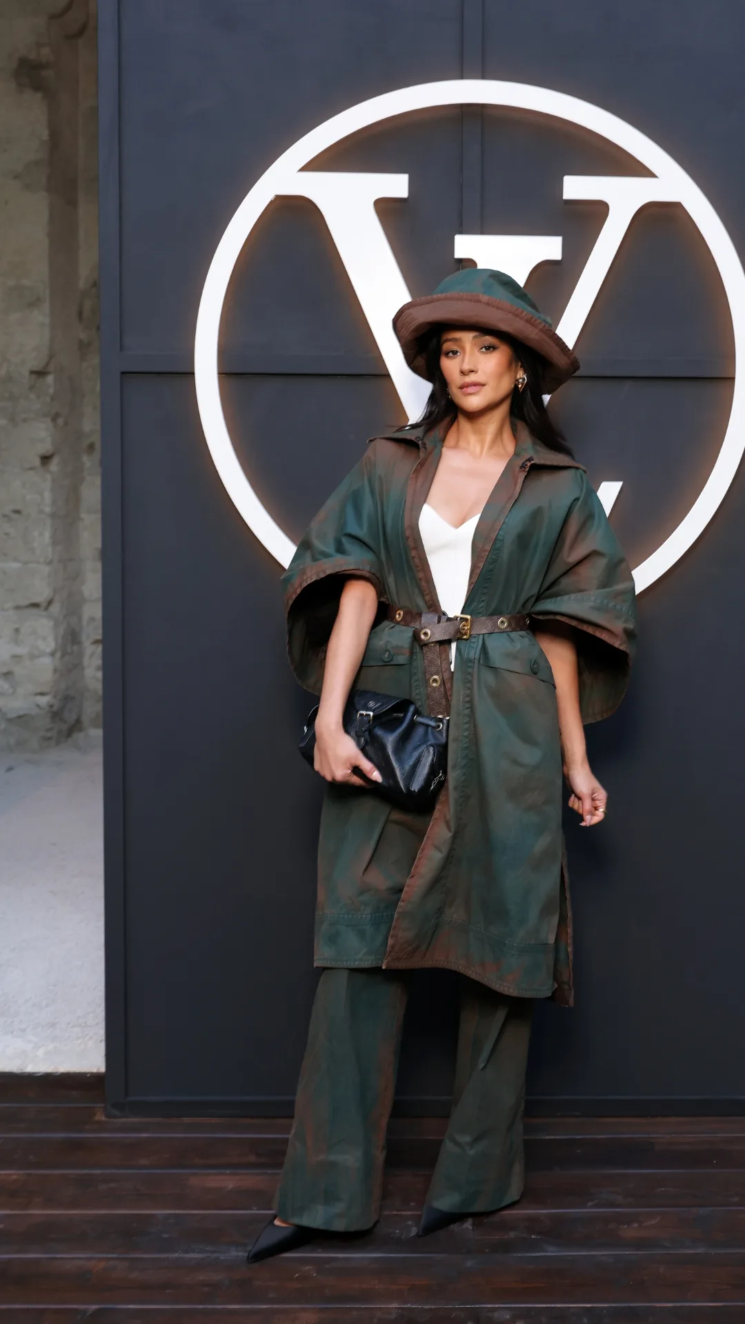Shay Mitchell attends the LV Cruise Fashion Show at Cité des Papes
