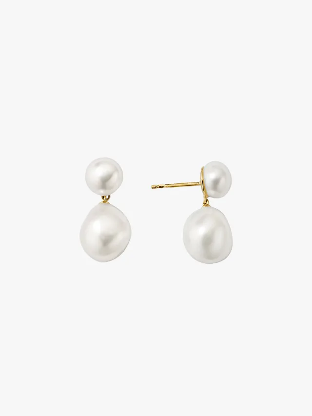 MEJURI
Bold Pearl Drop Earrings