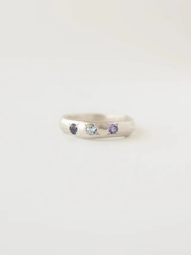 ARGENT SILVERSMITH
Molten Multi-Gemstone Ring