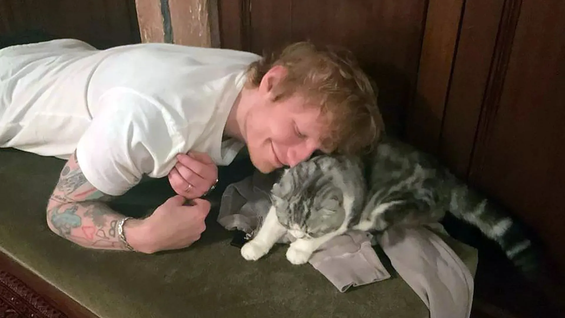 Ed Sheeran with Meredith. Image: Instagram