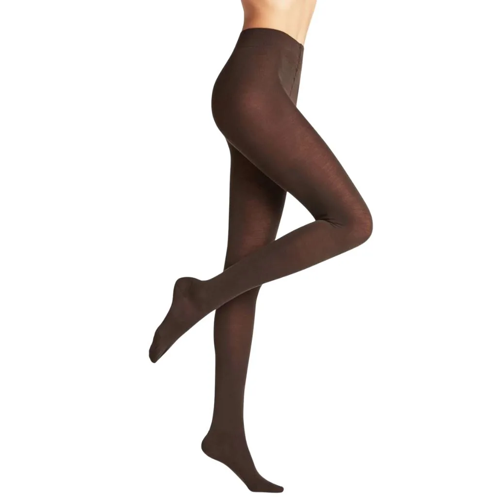 Falke dark brown womens tights