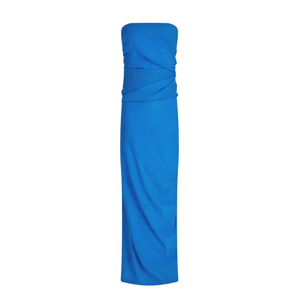 Odette strapless blue dress