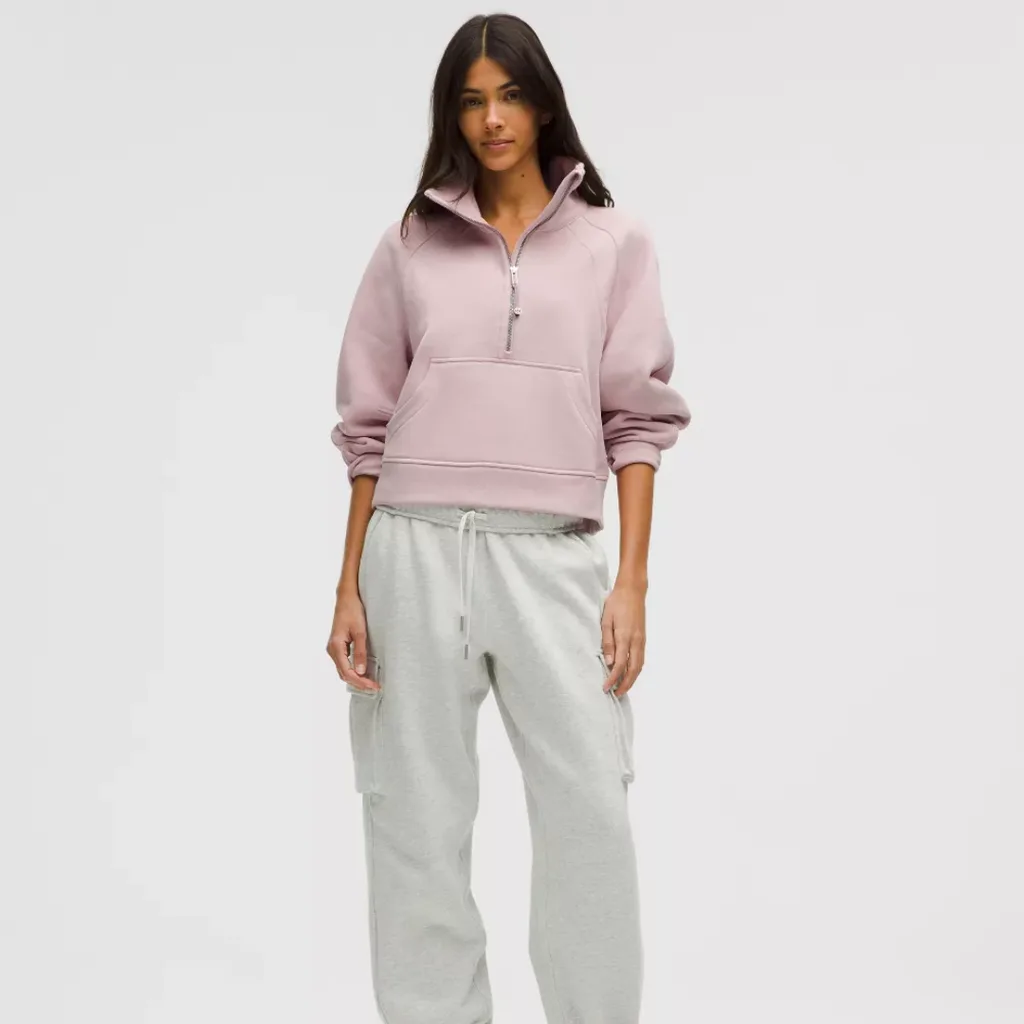 Scuba Oversized Funnel-Neck Half Zip