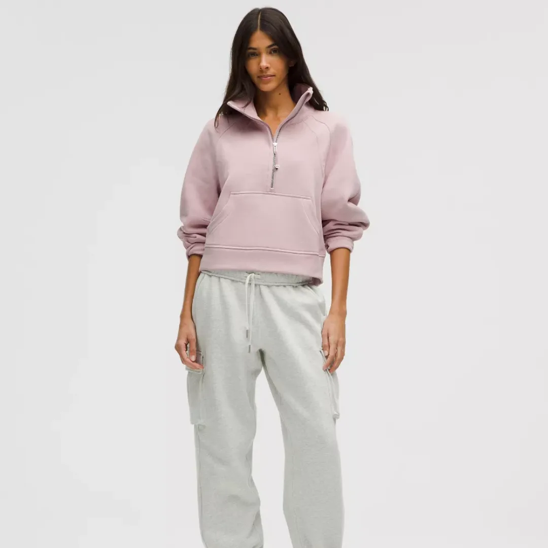 Scuba Oversized Funnel-Neck Half Zip