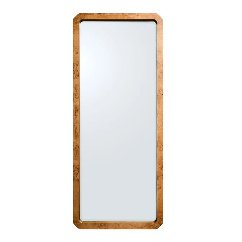 Freedom burl wood mirror