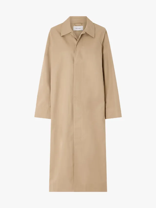 Best Trench Coats_marie claire_MATTEAU
Long Macintosh gabardine coat