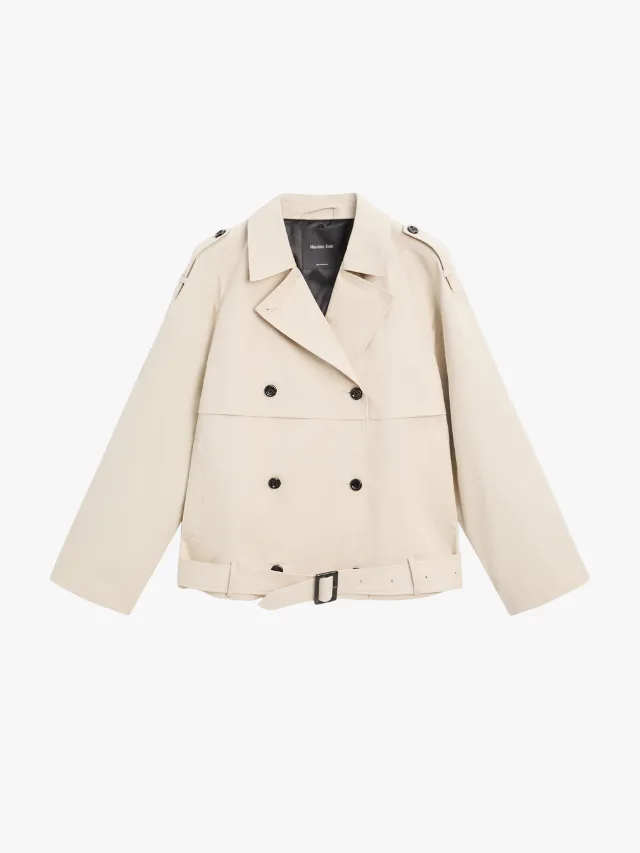 Best Trench Coats_marie claire_MASSIMO DUTTI
Short Trench With Belt Detail