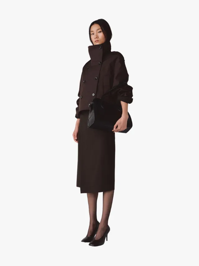 Best Trench Coats_marie claire_MNG
Funnel Neck Cropped Trench