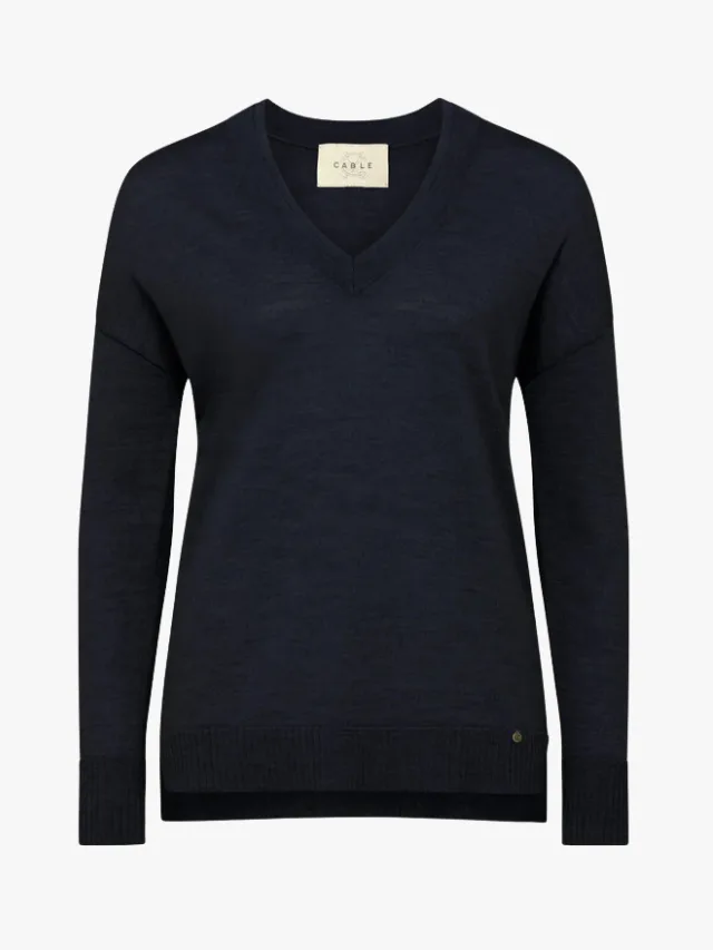 Best Knitwear Brands_marie claire_CABLE
The Saxon Fine Merino Jumper