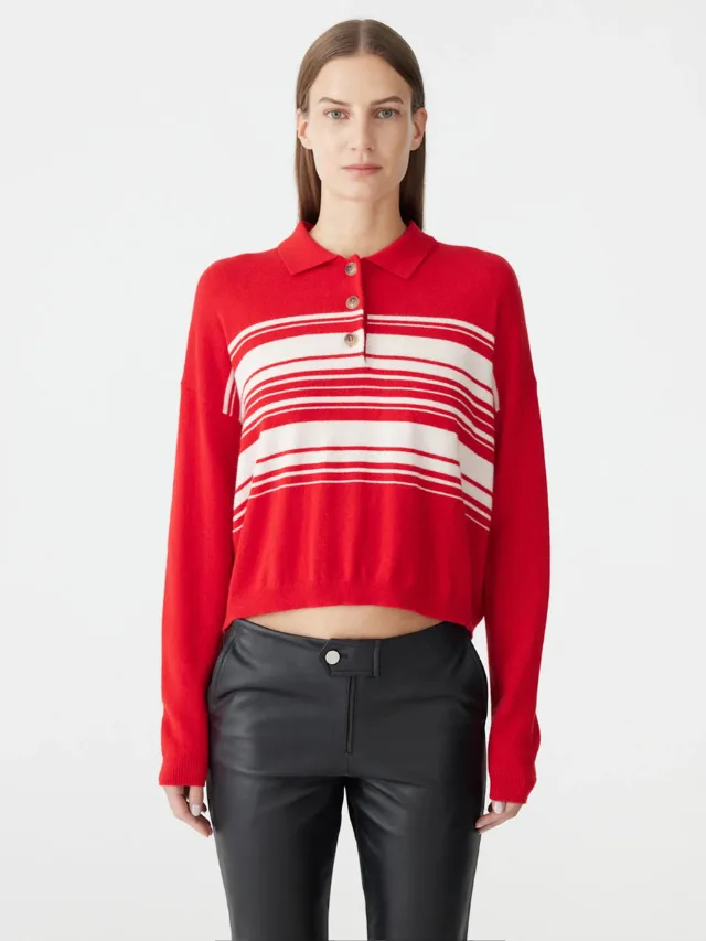 Best Knitwear Brands_marie claire_BASSIKE
Fine Gauge Wool Cashmere Polo