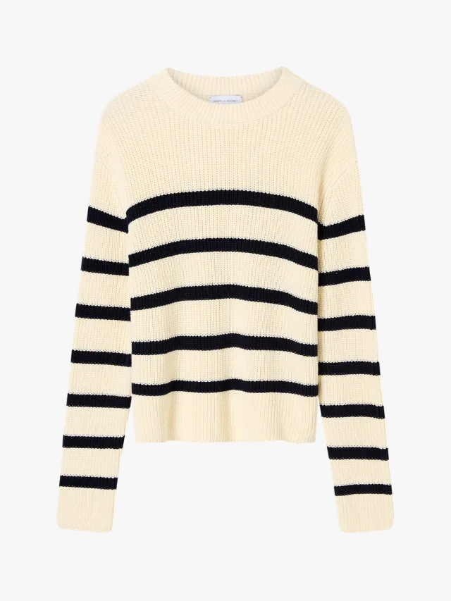Best Knitwear Brands_marie claire_FRIEND OF AUDREY
The Cotton Striped Knit