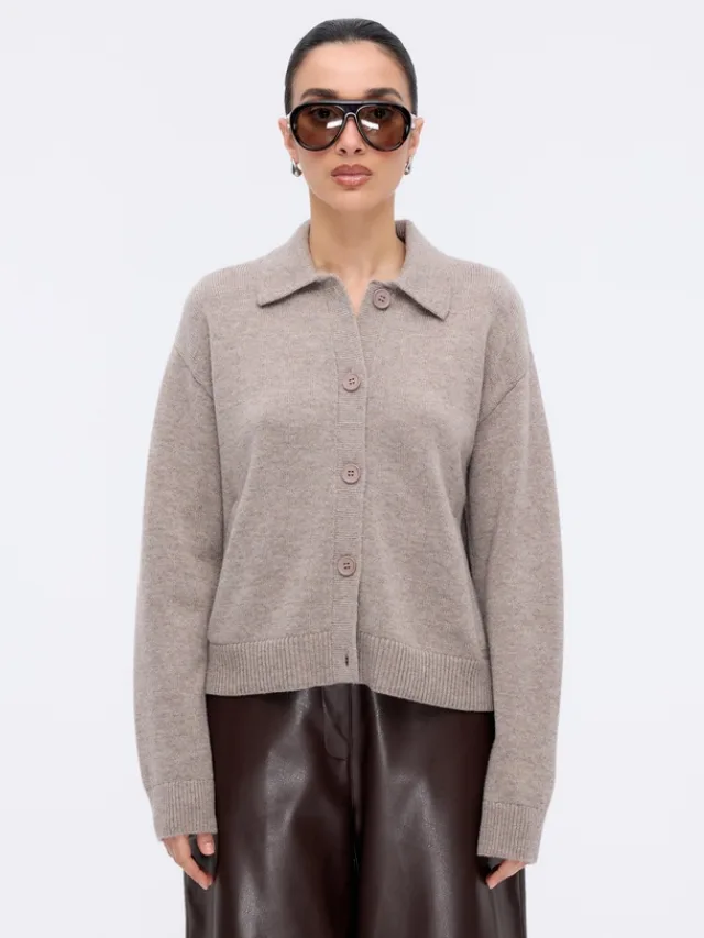 Best Knitwear Brands_marie claire_MINIMA ESSENCIALS
Zoe Merino Wool Cashmere Blend Cardigan