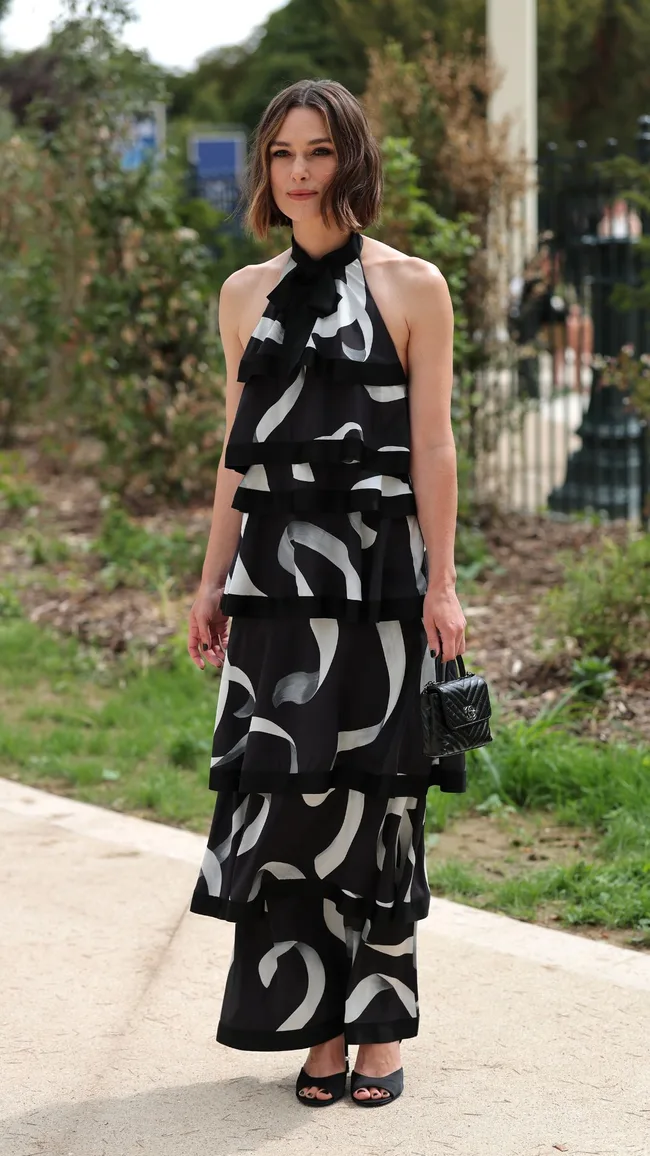 Keira Knightley attends the Chanel Haute Couture Fall/Winter 2025/2026 show as part of Paris Fashion Week