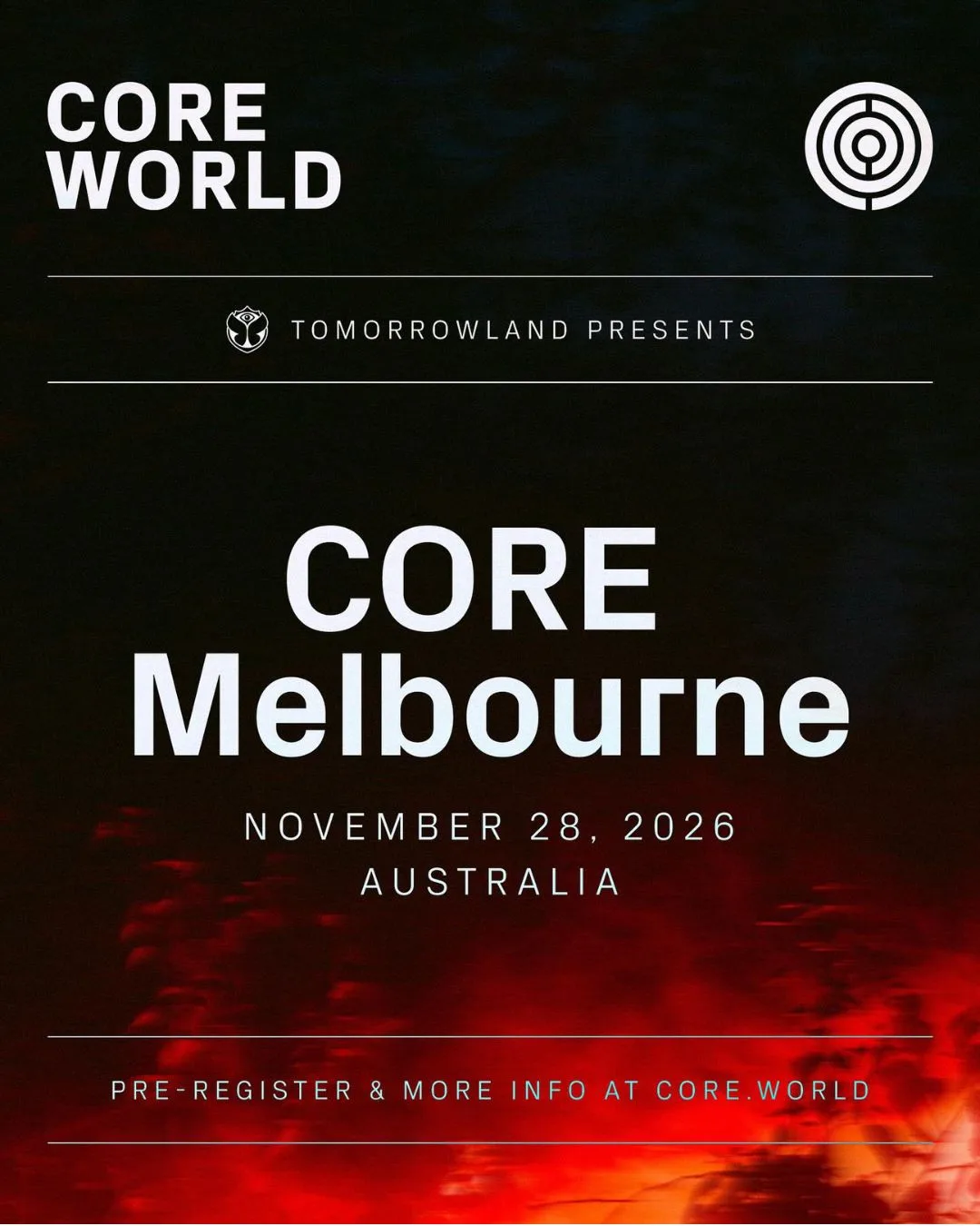 Tomorrowland date announcement for Melbounre