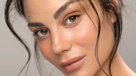 woman with glowing skin