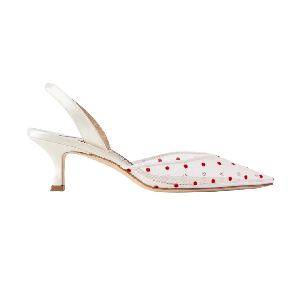 polka dot shoes