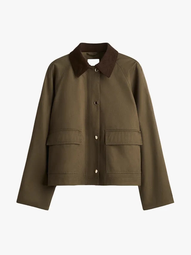 Best Barn Jacket_marie claire_H&M
Corduroy Collar Jacket