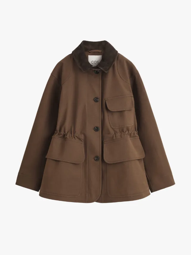Best Barn Jacket_marie claire_COS
Suede Collar Field Jacket