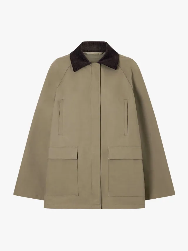Best Barn Jacket_marie claire_TOTEME
Corduroy-Trimmed Cotton-Gabardine Coat