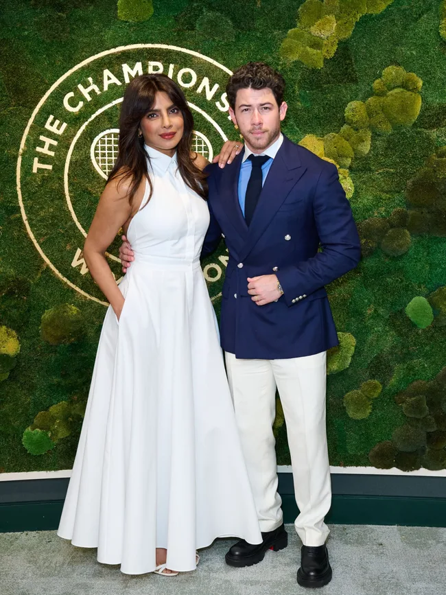 Priyanka and Nick Jonas at wimbledon 2025