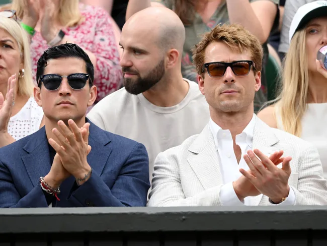 Glen Powell at wimbldeon 2025