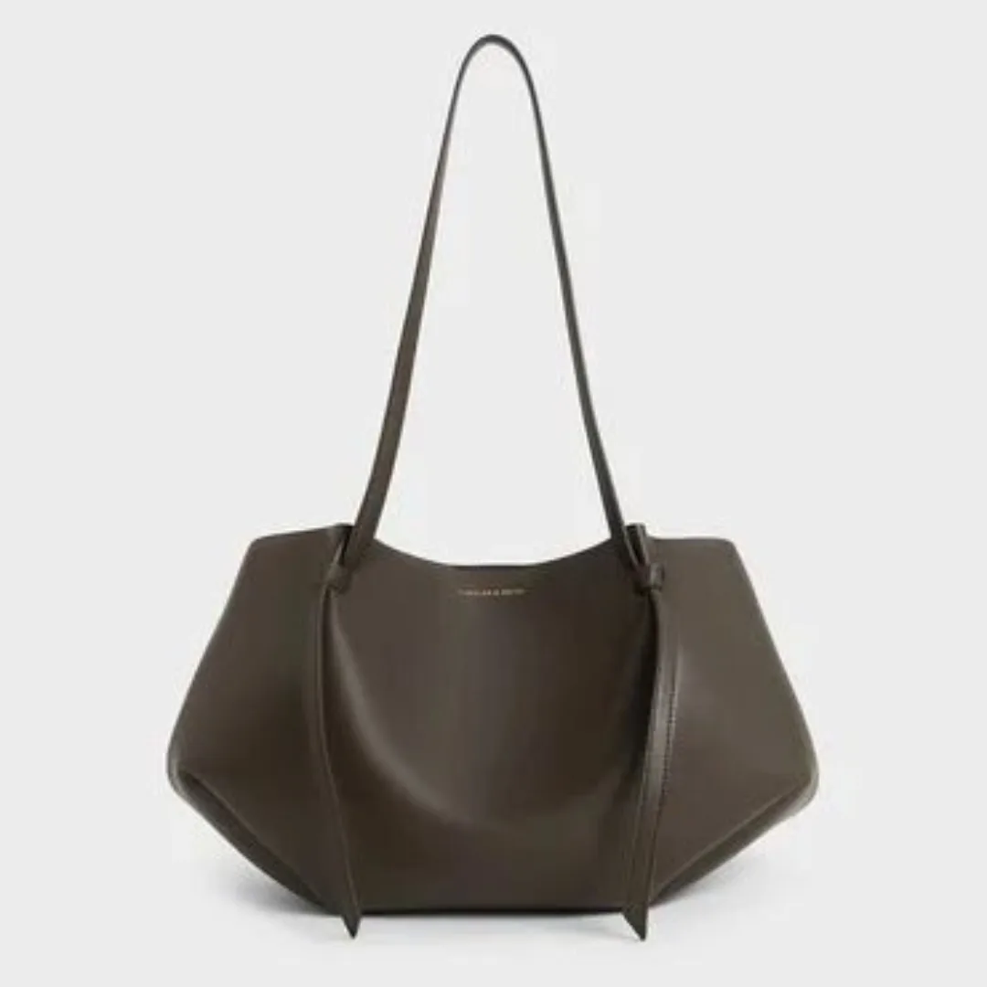 Charles & Keith Tote in Moss Green.