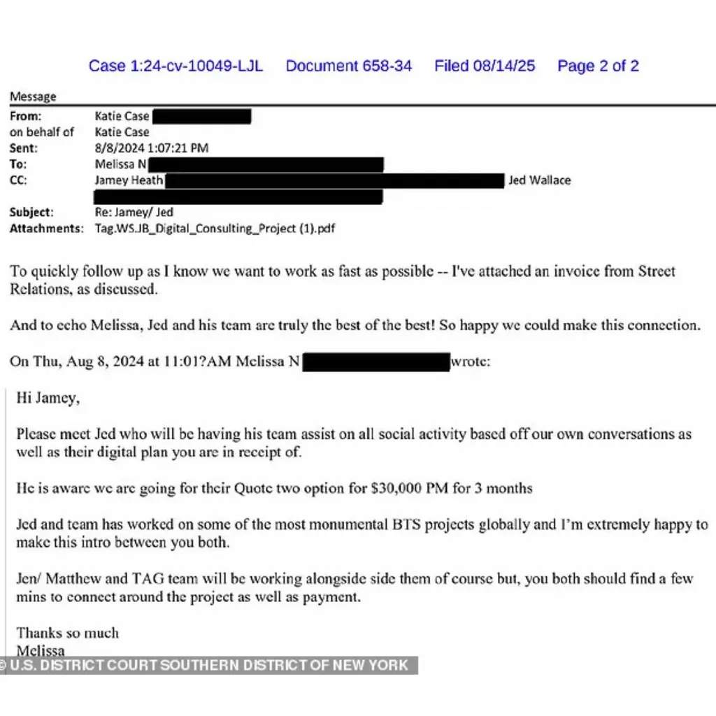 justin baldoni blake lively email