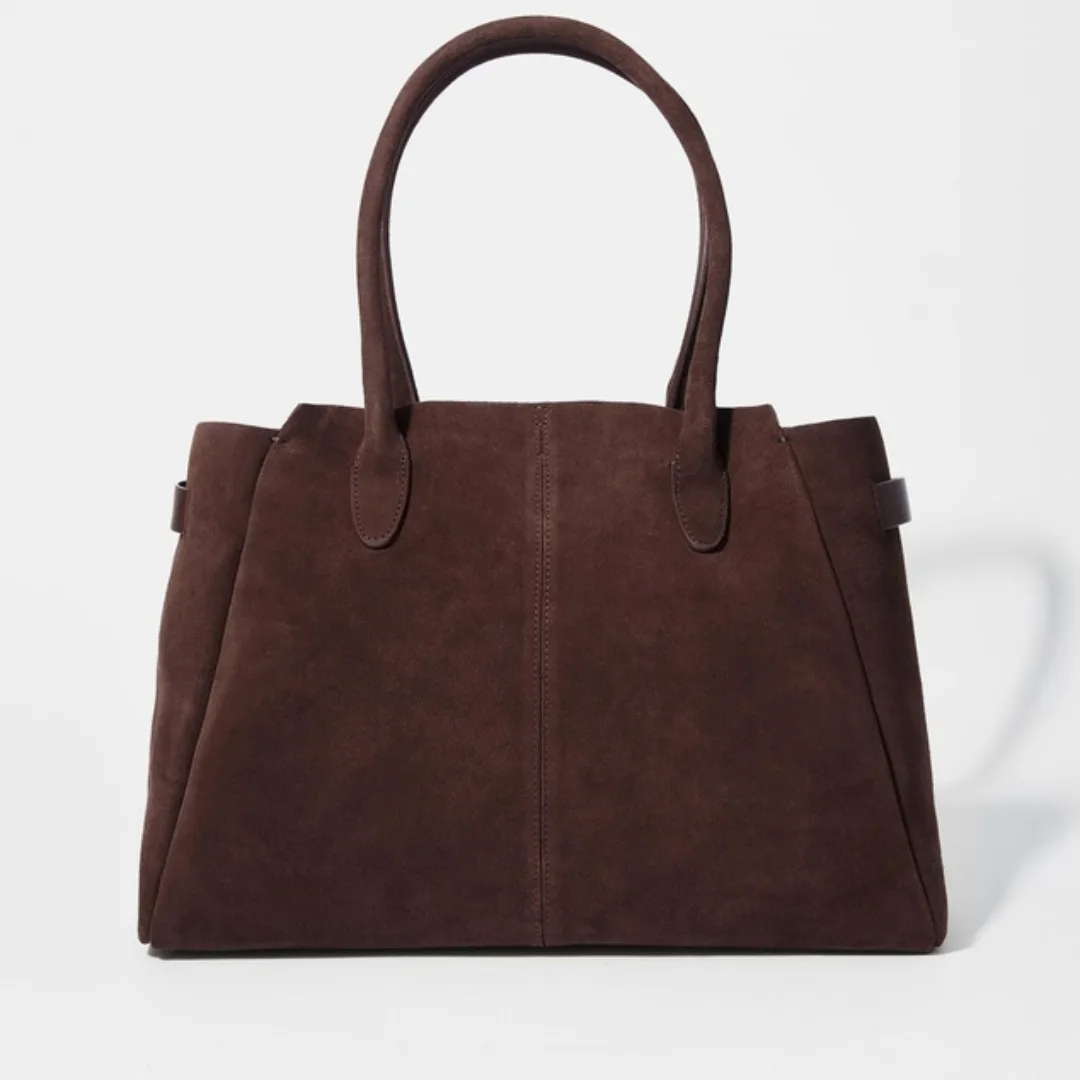 & Other Stories Brown Suede Tote