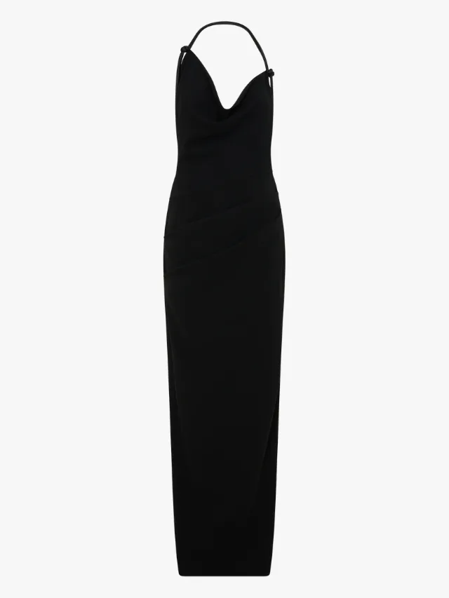 Meshki Gracie black wedding guest dress