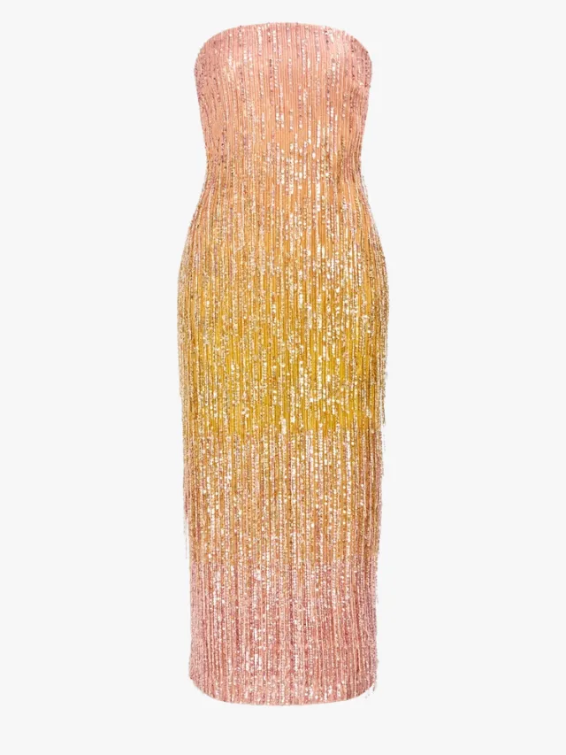 Aje Amulet sequin midi dress