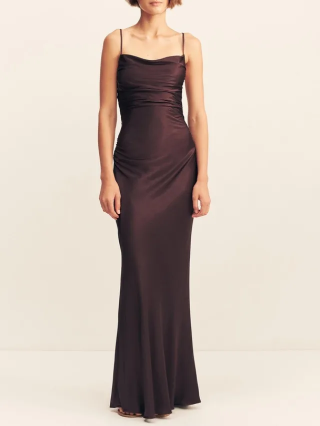 Shona Joy La Lune Lace Back Maxi Dress