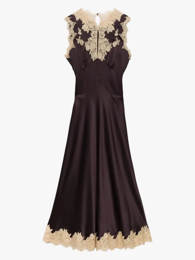 Doen Julitta brown wedding guest dress