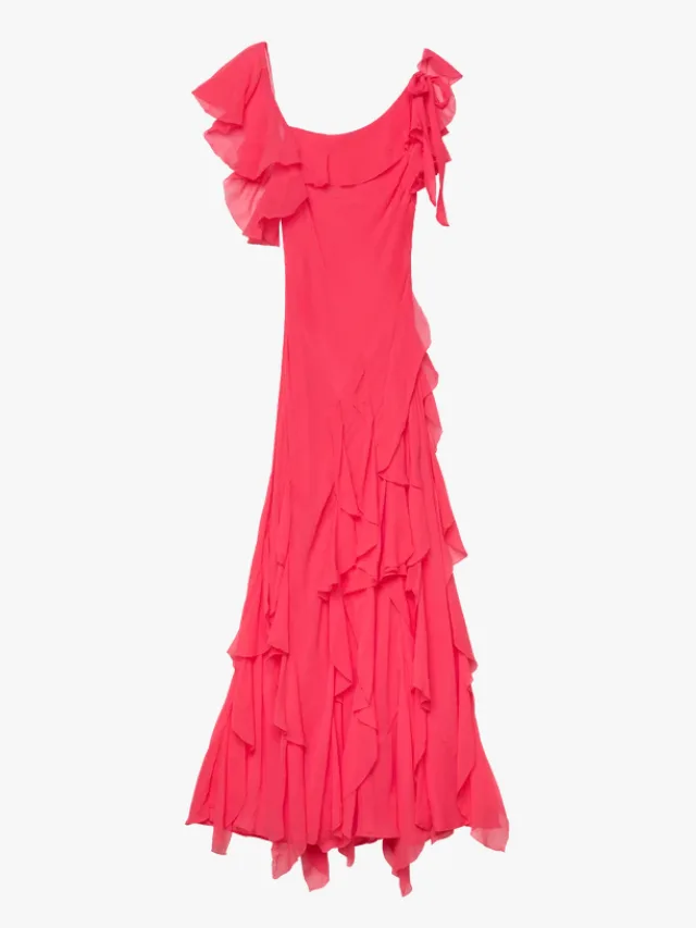 Doen pink zelia wedding guest dress