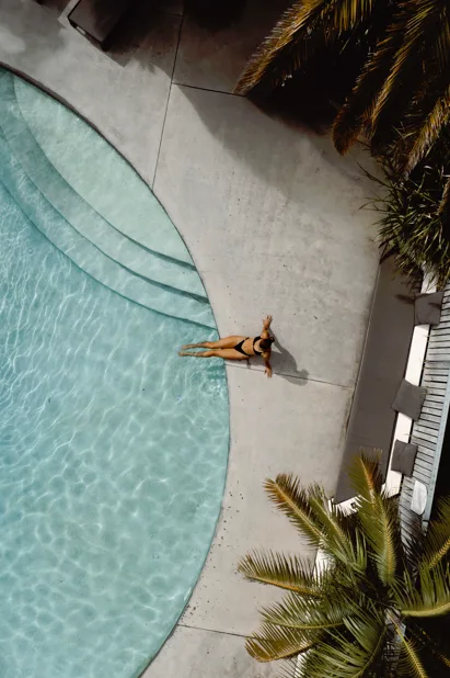 The magnesium pool at The Bower. 